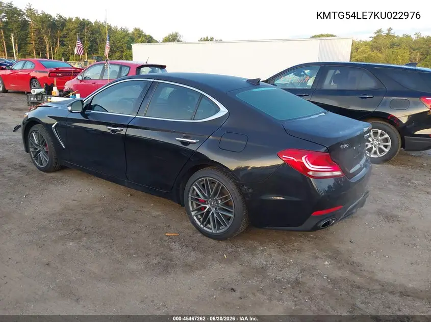 2019 Genesis G70 3.3T Advanced VIN: KMTG54LE7KU022976 Lot: 45467262