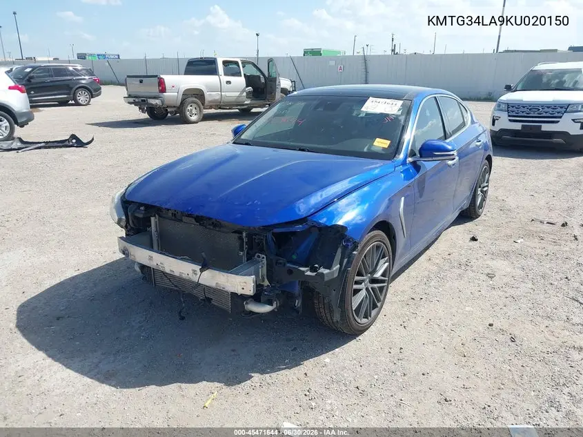 2019 Genesis G70 2.0T Advanced VIN: KMTG34LA9KU020150 Lot: 45471644