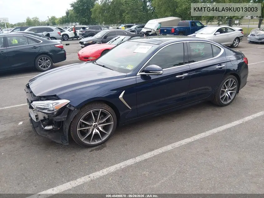 2019 Genesis G70 2.0T Advanced VIN: KMTG44LA9KU013003 Lot: 45498878