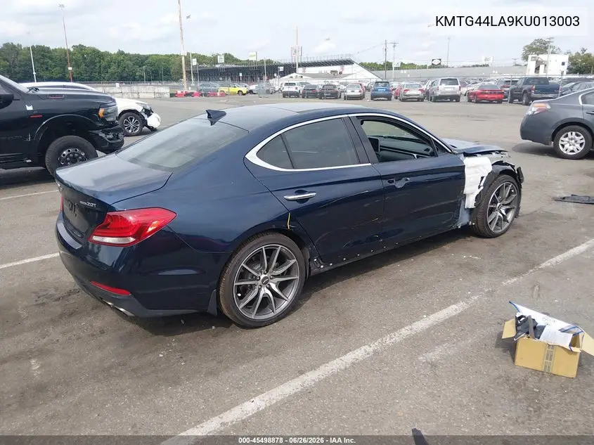 2019 Genesis G70 2.0T Advanced VIN: KMTG44LA9KU013003 Lot: 45498878