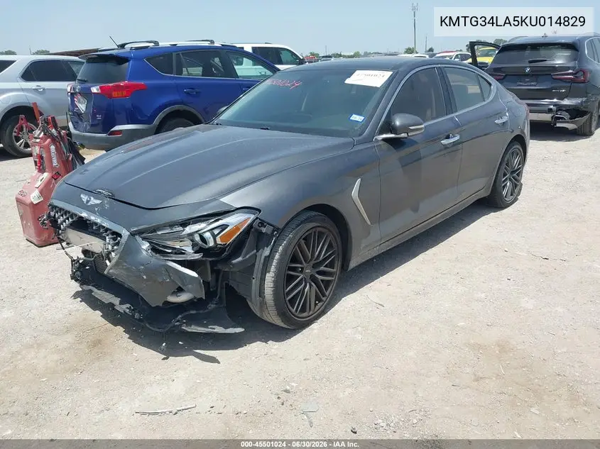 2019 Genesis G70 2.0T Advanced VIN: KMTG34LA5KU014829 Lot: 45501024
