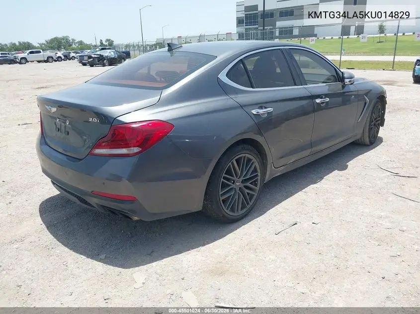 2019 Genesis G70 2.0T Advanced VIN: KMTG34LA5KU014829 Lot: 45501024