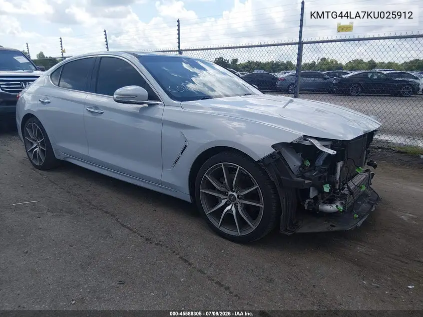 2019 Genesis G70 2.0T Advanced VIN: KMTG44LA7KU025912 Lot: 45588305