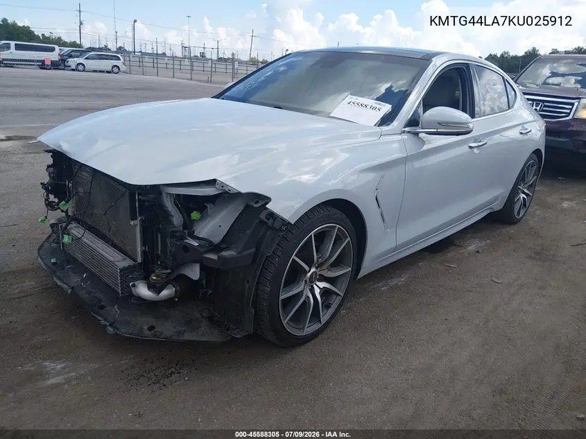 2019 Genesis G70 2.0T Advanced VIN: KMTG44LA7KU025912 Lot: 45588305