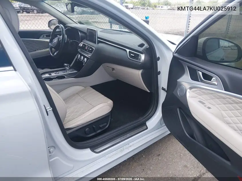 2019 Genesis G70 2.0T Advanced VIN: KMTG44LA7KU025912 Lot: 45588305