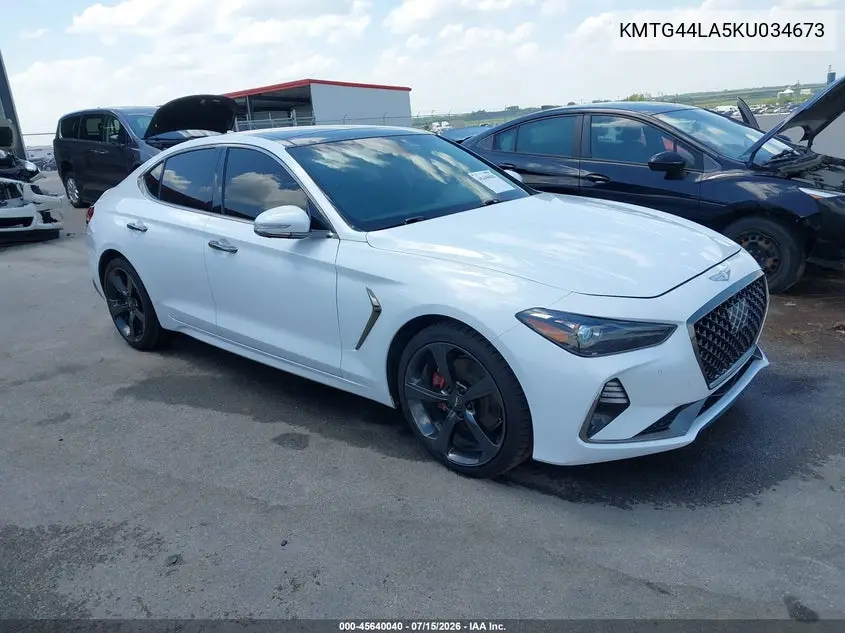 2019 Genesis G70 2.0T Advanced VIN: KMTG44LA5KU034673 Lot: 45640040