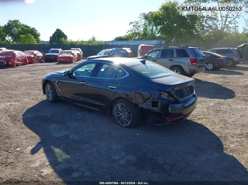 2020 Genesis G70 2.0T Awd VIN: KMTG64LA6LU050263 Lot: 45097866