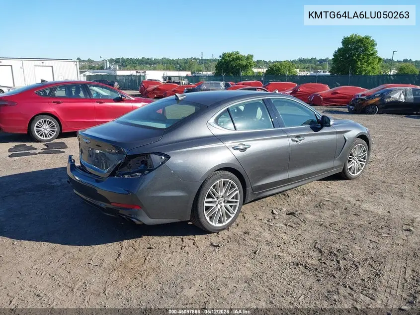 2020 Genesis G70 2.0T Awd VIN: KMTG64LA6LU050263 Lot: 45097866