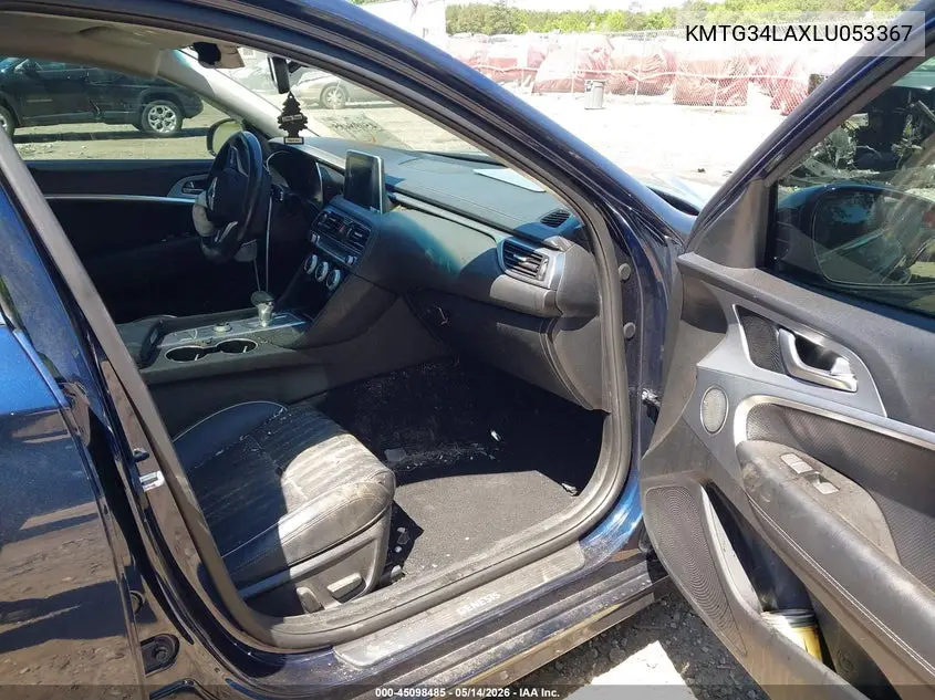 2020 Genesis G70 2.0T Rwd VIN: KMTG34LAXLU053367 Lot: 45098485