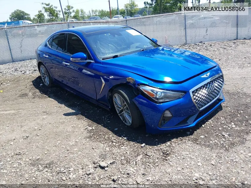 2020 Genesis G70 2.0T Awd VIN: KMTG34LAXLU058066 Lot: 45122861