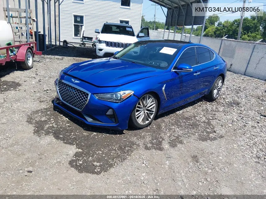 2020 Genesis G70 2.0T Awd VIN: KMTG34LAXLU058066 Lot: 45122861