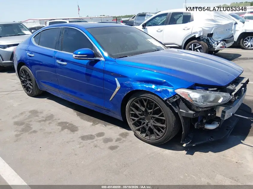 2020 Genesis G70 2.0T Rwd VIN: KMTG64LA7LU053348 Lot: 45148059