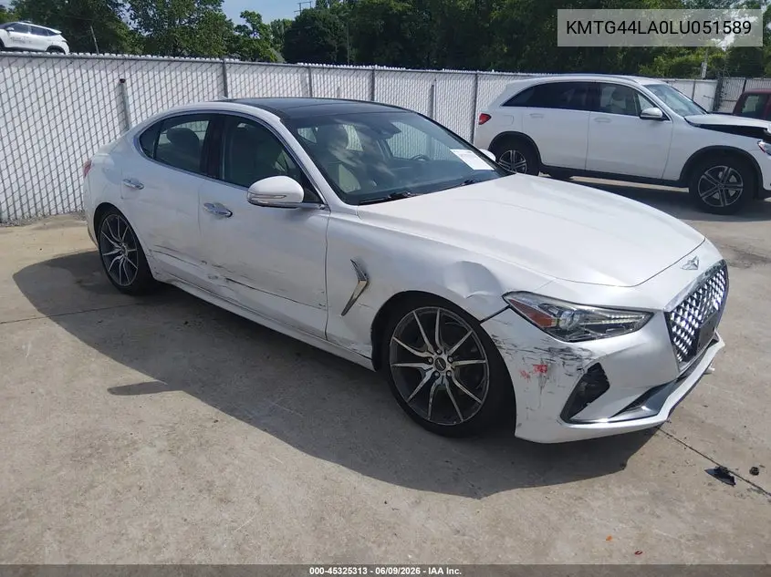 2020 Genesis G70 2.0T Awd VIN: KMTG44LA0LU051589 Lot: 45325313