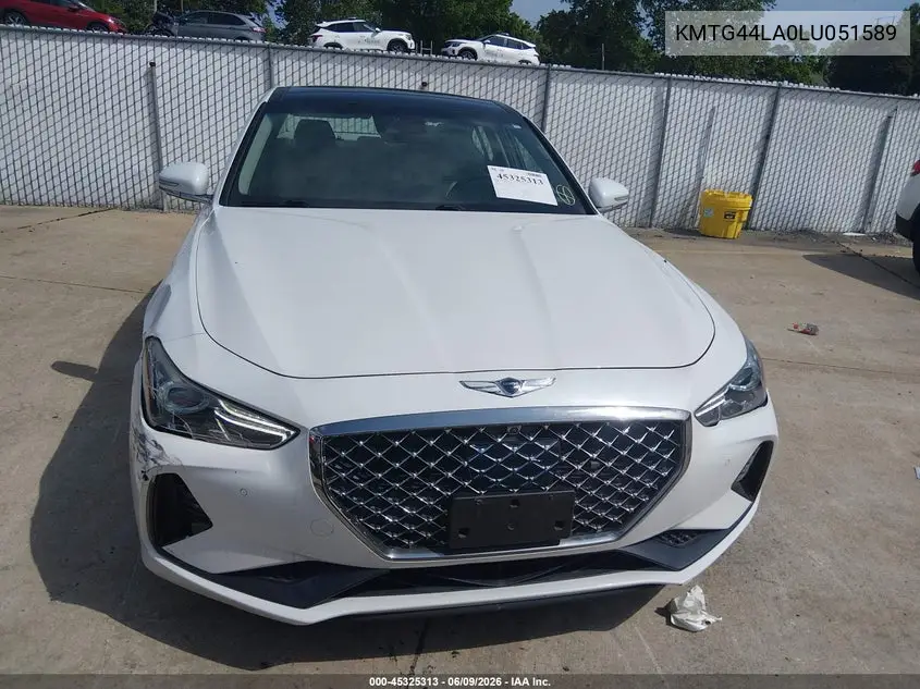 2020 Genesis G70 2.0T Awd VIN: KMTG44LA0LU051589 Lot: 45325313