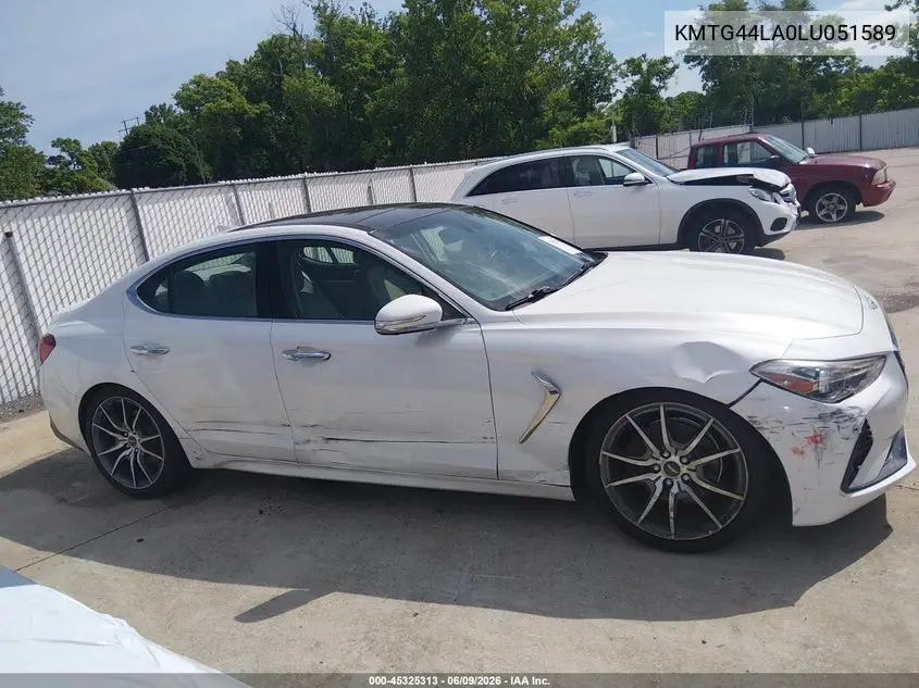 2020 Genesis G70 2.0T Awd VIN: KMTG44LA0LU051589 Lot: 45325313