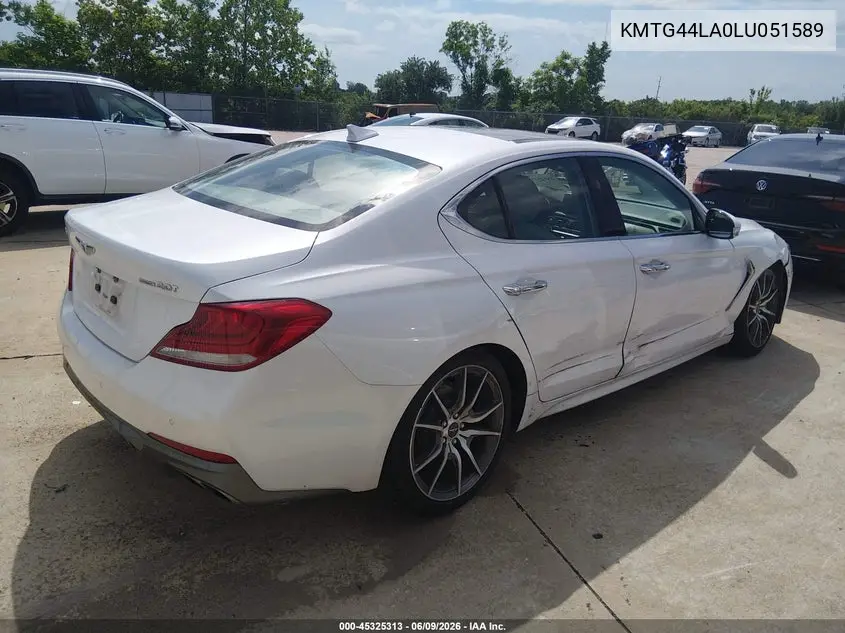 2020 Genesis G70 2.0T Awd VIN: KMTG44LA0LU051589 Lot: 45325313