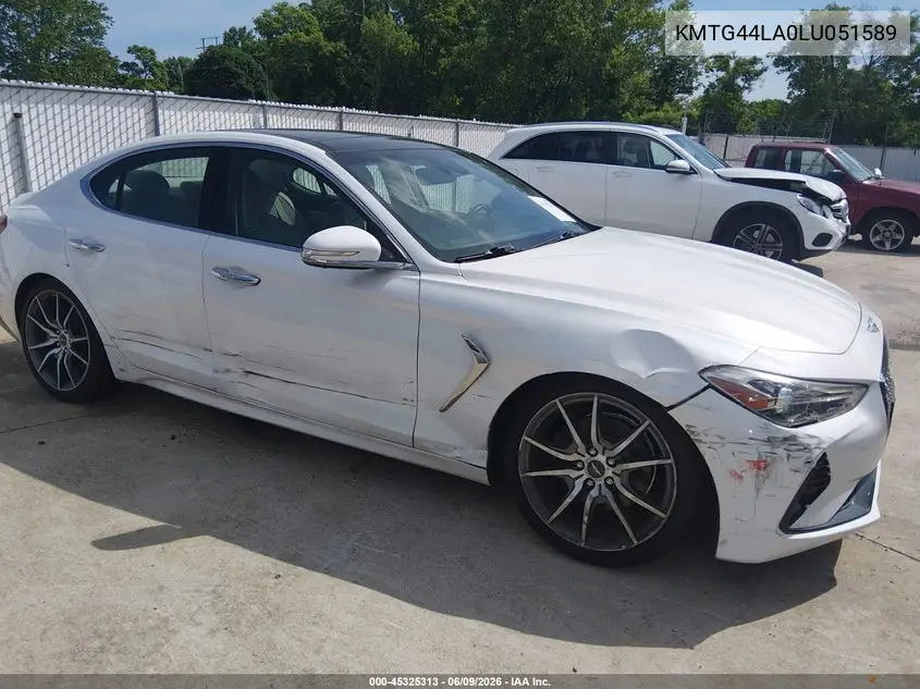 2020 Genesis G70 2.0T Awd VIN: KMTG44LA0LU051589 Lot: 45325313