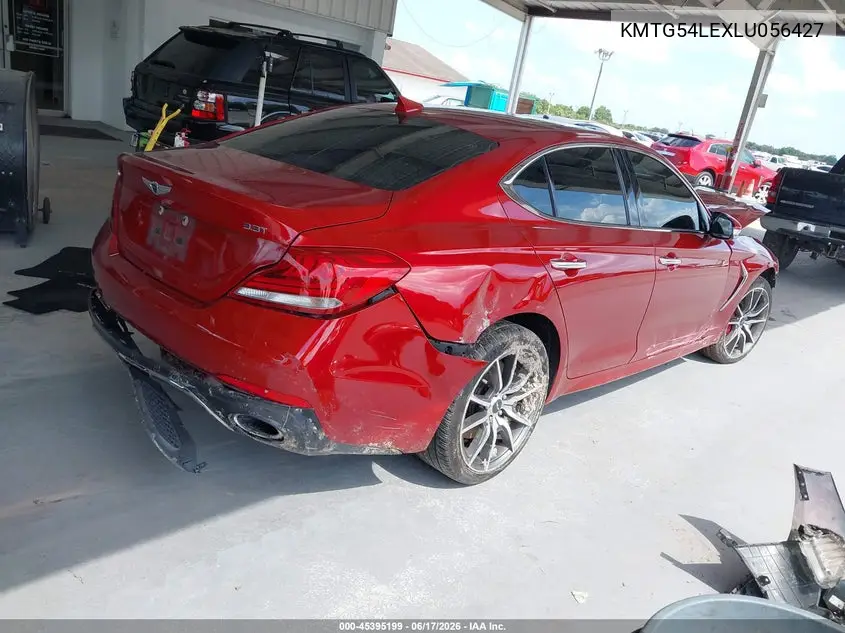 2020 Genesis G70 3.3T Rwd VIN: KMTG54LEXLU056427 Lot: 45395199