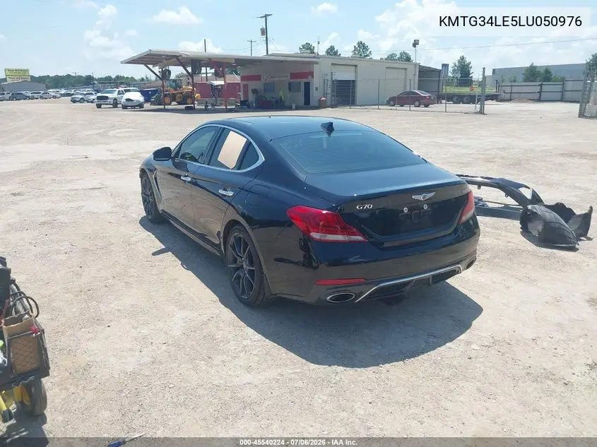 2020 Genesis G70 3.3T Rwd VIN: KMTG34LE5LU050976 Lot: 45540224