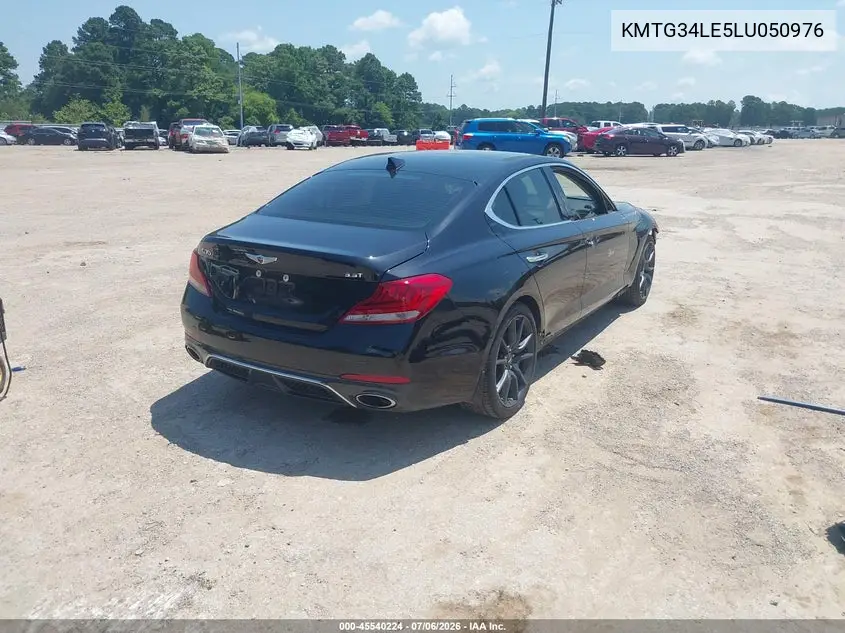 2020 Genesis G70 3.3T Rwd VIN: KMTG34LE5LU050976 Lot: 45540224