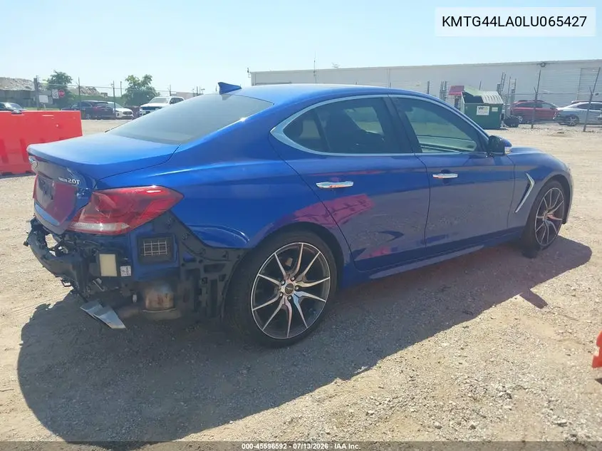 2020 Genesis G70 2.0T Awd VIN: KMTG44LA0LU065427 Lot: 45596592