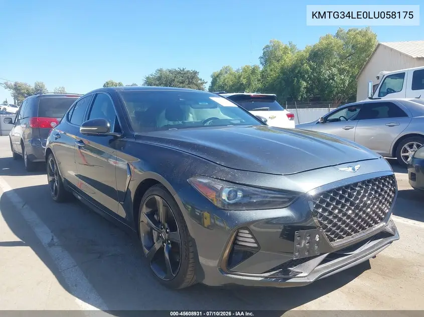 2020 Genesis G70 3.3T Rwd VIN: KMTG34LE0LU058175 Lot: 45608931