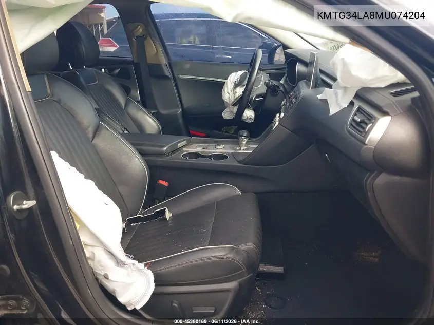 2021 Genesis G70 2.0T Rwd VIN: KMTG34LA8MU074204 Lot: 45360169