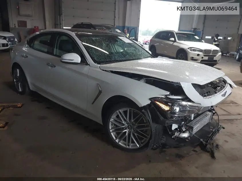 2021 Genesis G70 2.0T Awd VIN: KMTG34LA9MU069464 Lot: 45435115