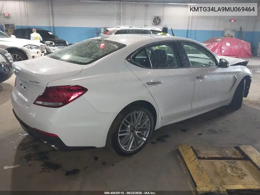 2021 Genesis G70 2.0T Awd VIN: KMTG34LA9MU069464 Lot: 45435115