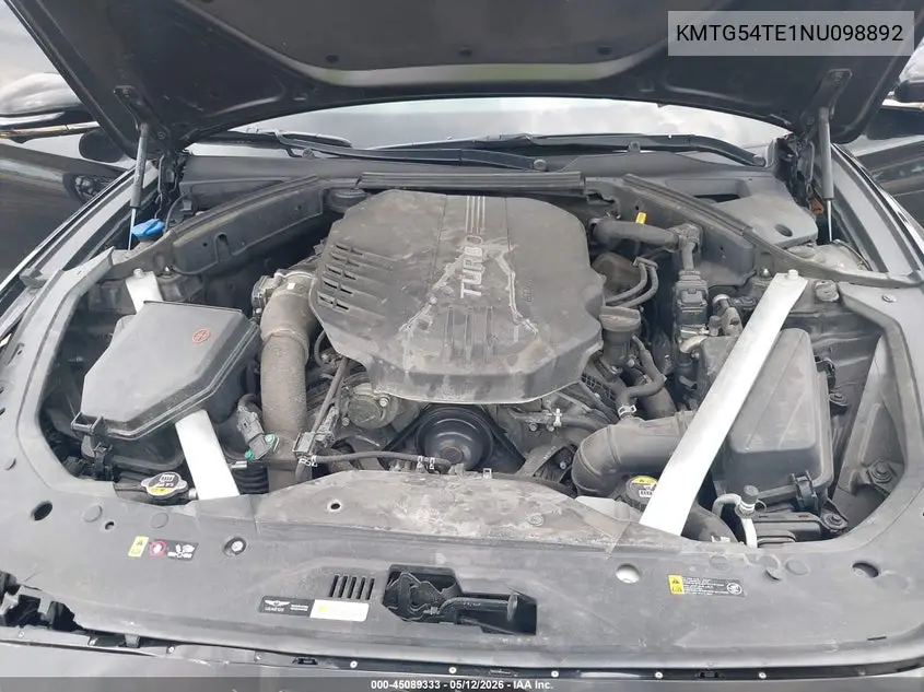 2022 Genesis G70 3.3T Rwd VIN: KMTG54TE1NU098892 Lot: 45089333