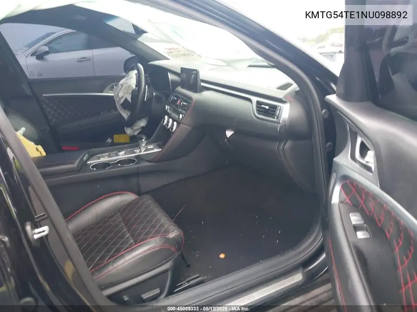2022 Genesis G70 3.3T Rwd VIN: KMTG54TE1NU098892 Lot: 45089333