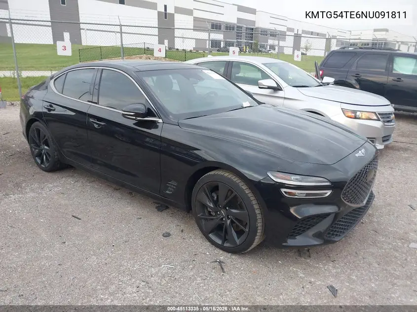 2022 Genesis G70 3.3T Rwd VIN: KMTG54TE6NU091811 Lot: 45113335