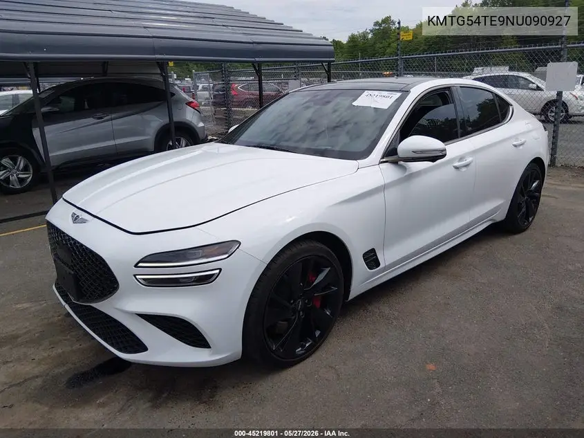 2022 Genesis G70 3.3T Awd VIN: KMTG54TE9NU090927 Lot: 45219801