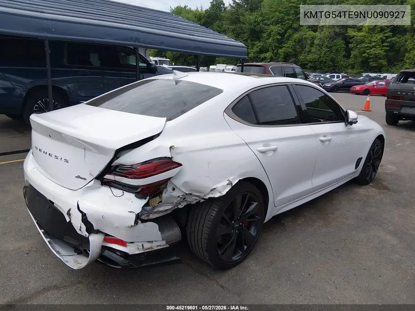 2022 Genesis G70 3.3T Awd VIN: KMTG54TE9NU090927 Lot: 45219801