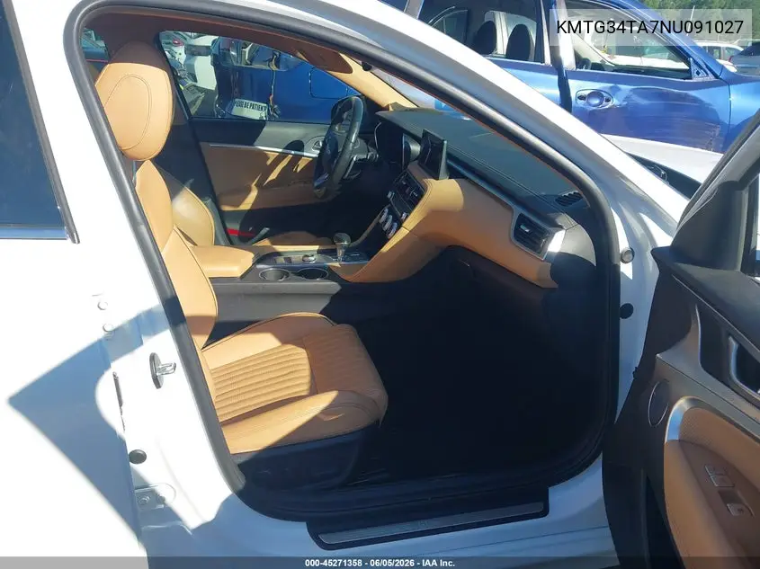 2022 Genesis G70 2.0T Awd VIN: KMTG34TA7NU091027 Lot: 45271358
