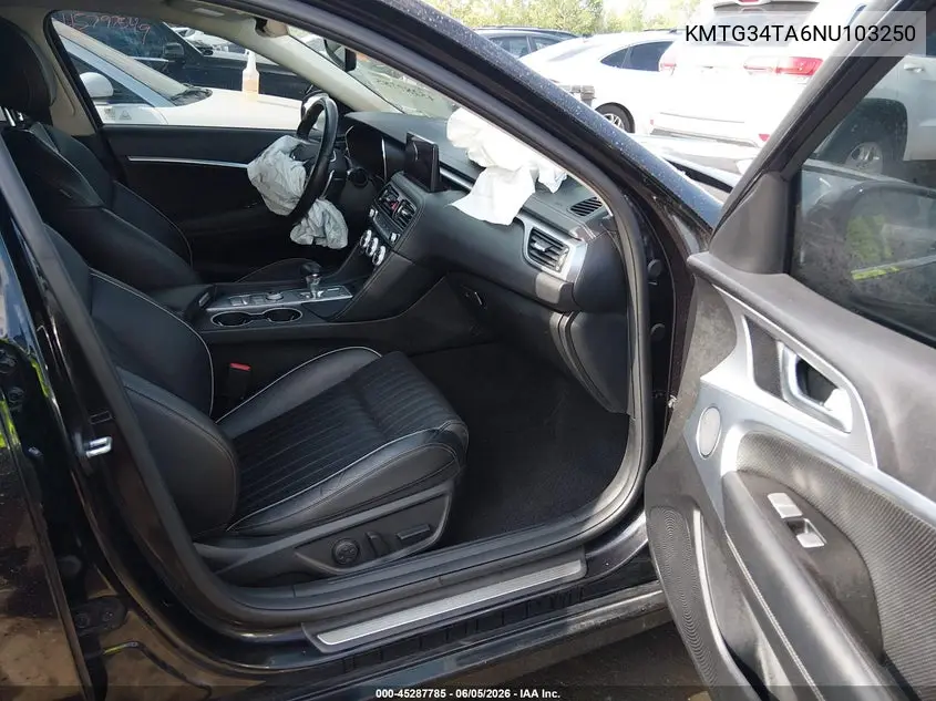 2022 Genesis G70 2.0T Awd VIN: KMTG34TA6NU103250 Lot: 45287785