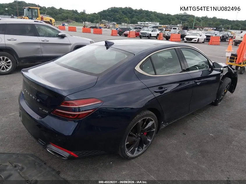 2022 Genesis G70 3.3T Awd VIN: KMTG54TE1NU082496 Lot: 45326231
