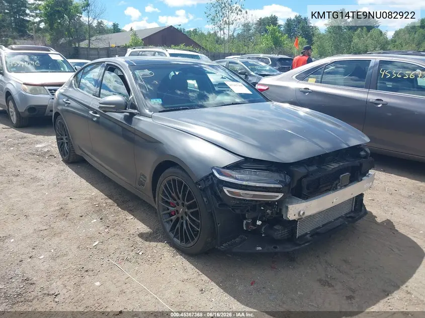 2022 Genesis G70 3.3T Rwd Launch Edition VIN: KMTG14TE9NU082922 Lot: 45367368