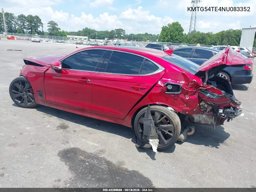 2022 Genesis G70 3.3T Rwd VIN: KMTG54TE4NU083352 Lot: 45394526
