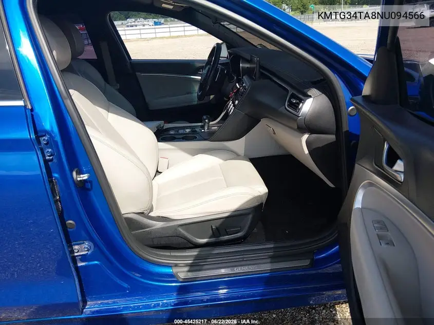 2022 Genesis G70 2.0T Rwd VIN: KMTG34TA8NU094566 Lot: 45425217