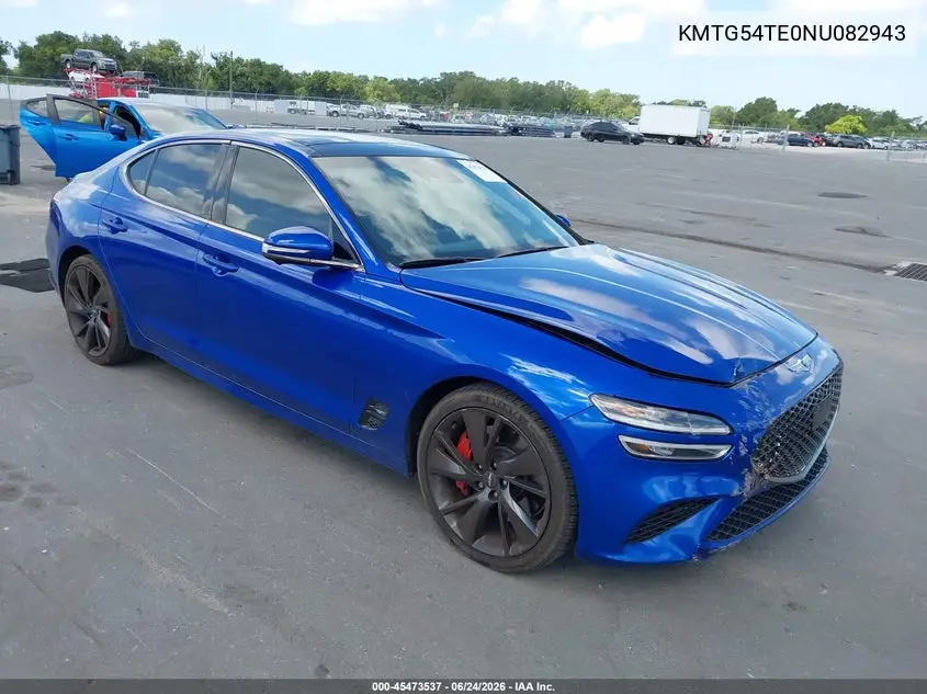 2022 Genesis G70 3.3T Rwd VIN: KMTG54TE0NU082943 Lot: 45473537