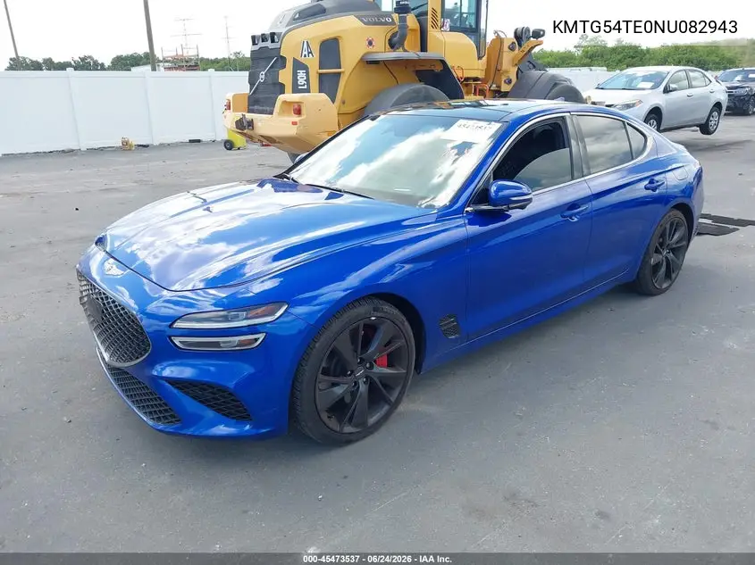 2022 Genesis G70 3.3T Rwd VIN: KMTG54TE0NU082943 Lot: 45473537