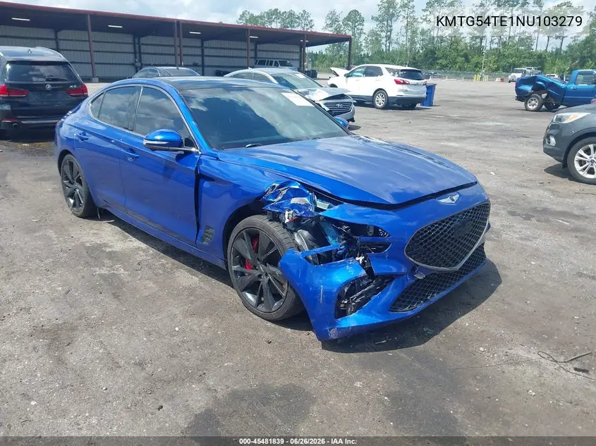 2022 Genesis G70 3.3T Rwd VIN: KMTG54TE1NU103279 Lot: 45481839