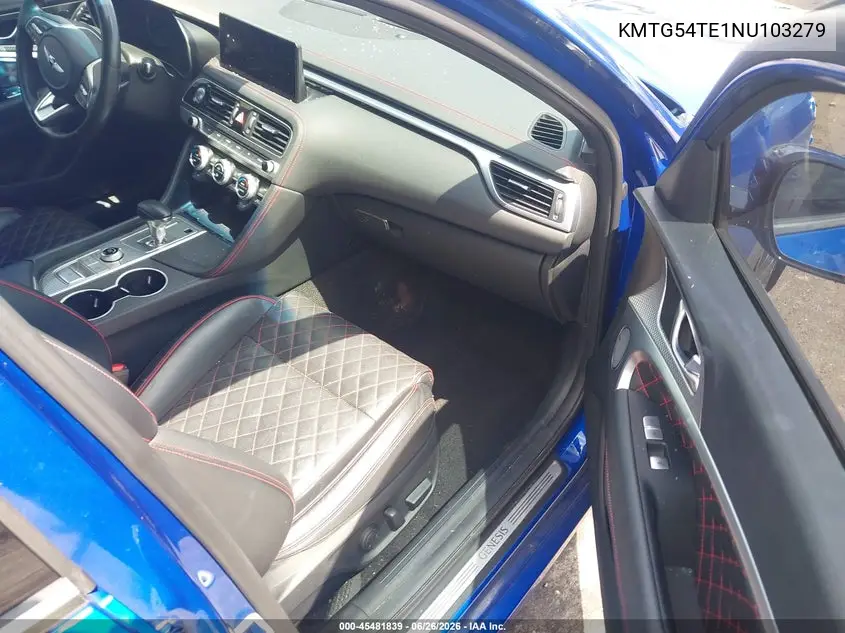 2022 Genesis G70 3.3T Rwd VIN: KMTG54TE1NU103279 Lot: 45481839