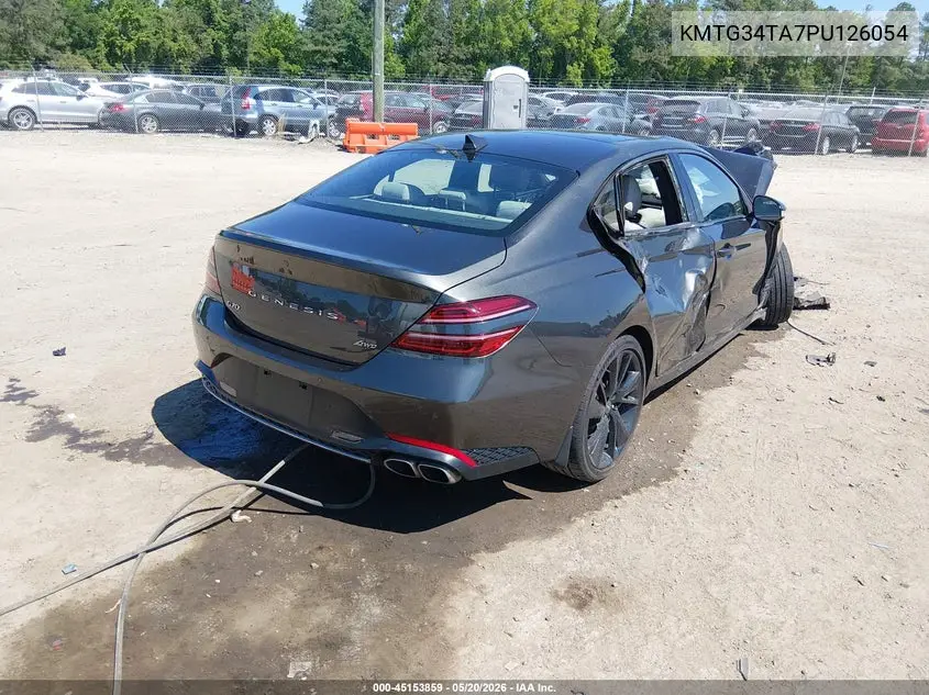 2023 Genesis G70 2.0T Awd VIN: KMTG34TA7PU126054 Lot: 45153859