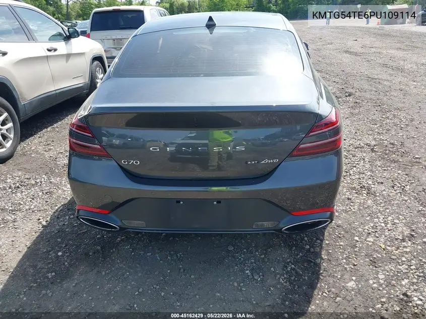 2023 Genesis G70 3.3T Awd VIN: KMTG54TE6PU109114 Lot: 45162429