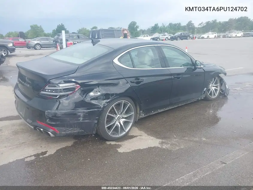 2023 Genesis G70 2.0T Rwd VIN: KMTG34TA6PU124702 Lot: 45234423
