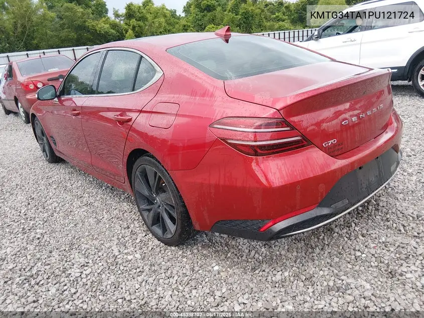 2023 Genesis G70 2.0T Rwd VIN: KMTG34TA1PU121724 Lot: 45388702