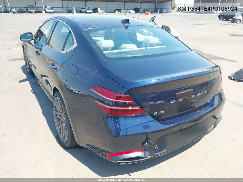 2023 Genesis G70 3.3T Rwd VIN: KMTG54TE4PU106924 Lot: 45398641