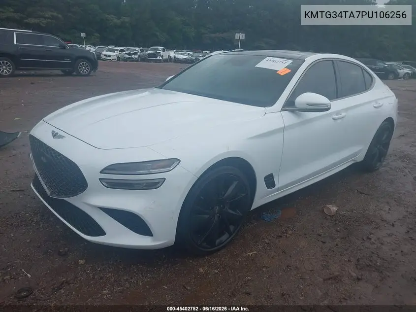 2023 Genesis G70 2.0T Awd VIN: KMTG34TA7PU106256 Lot: 45402752
